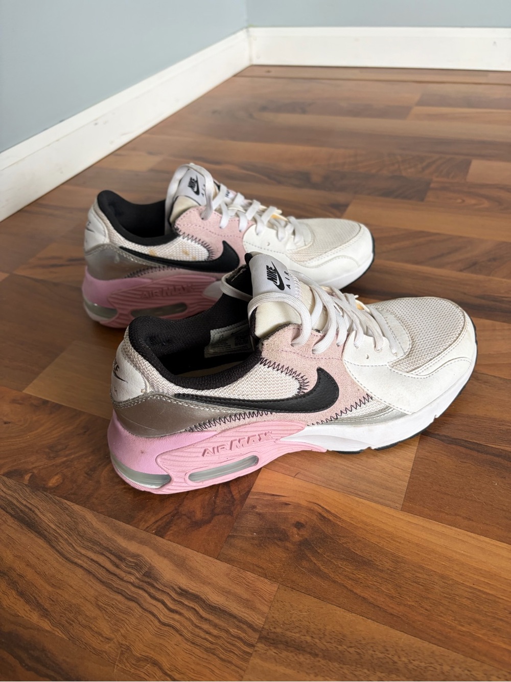 Nike White Pink & Black Women's Air Max Sneakers - Picture 3 of 3